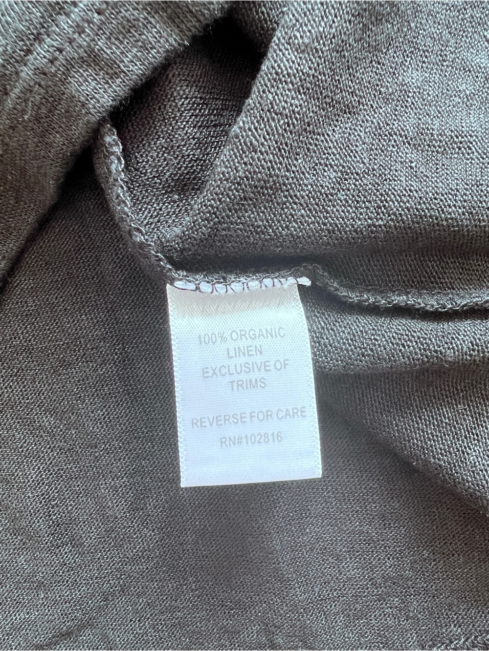 Garnet hill 100% organic linen sleeveless blouse - Picture 5 of 6